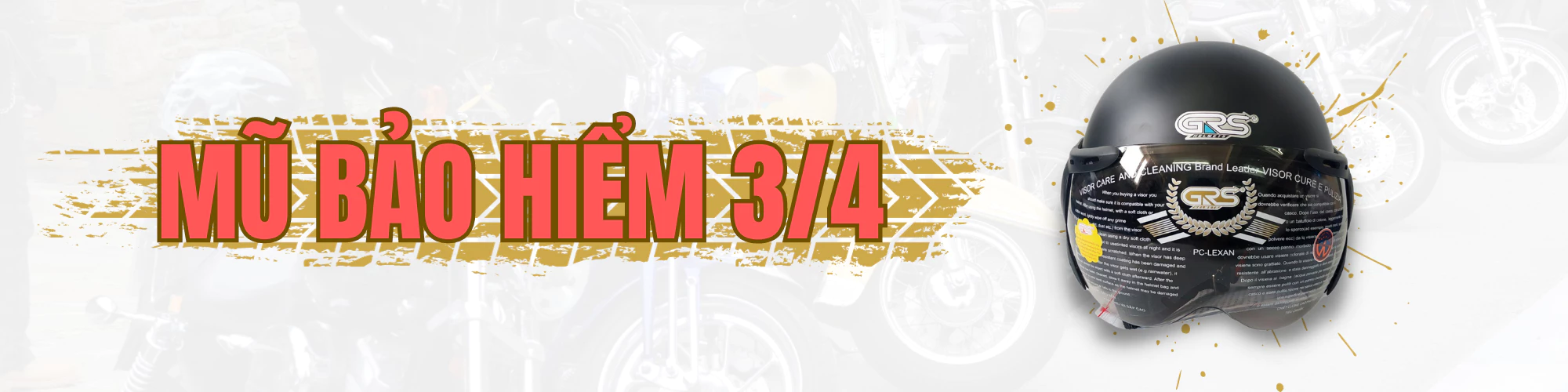 Mũ Bảo Hiểm 3/4