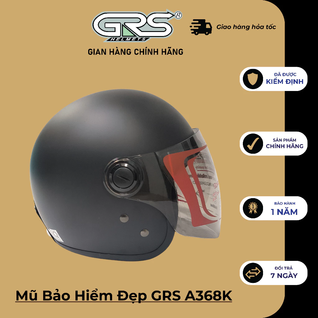 Mũ Bảo Hiểm Đẹp GRS A368K (nhiều màu)